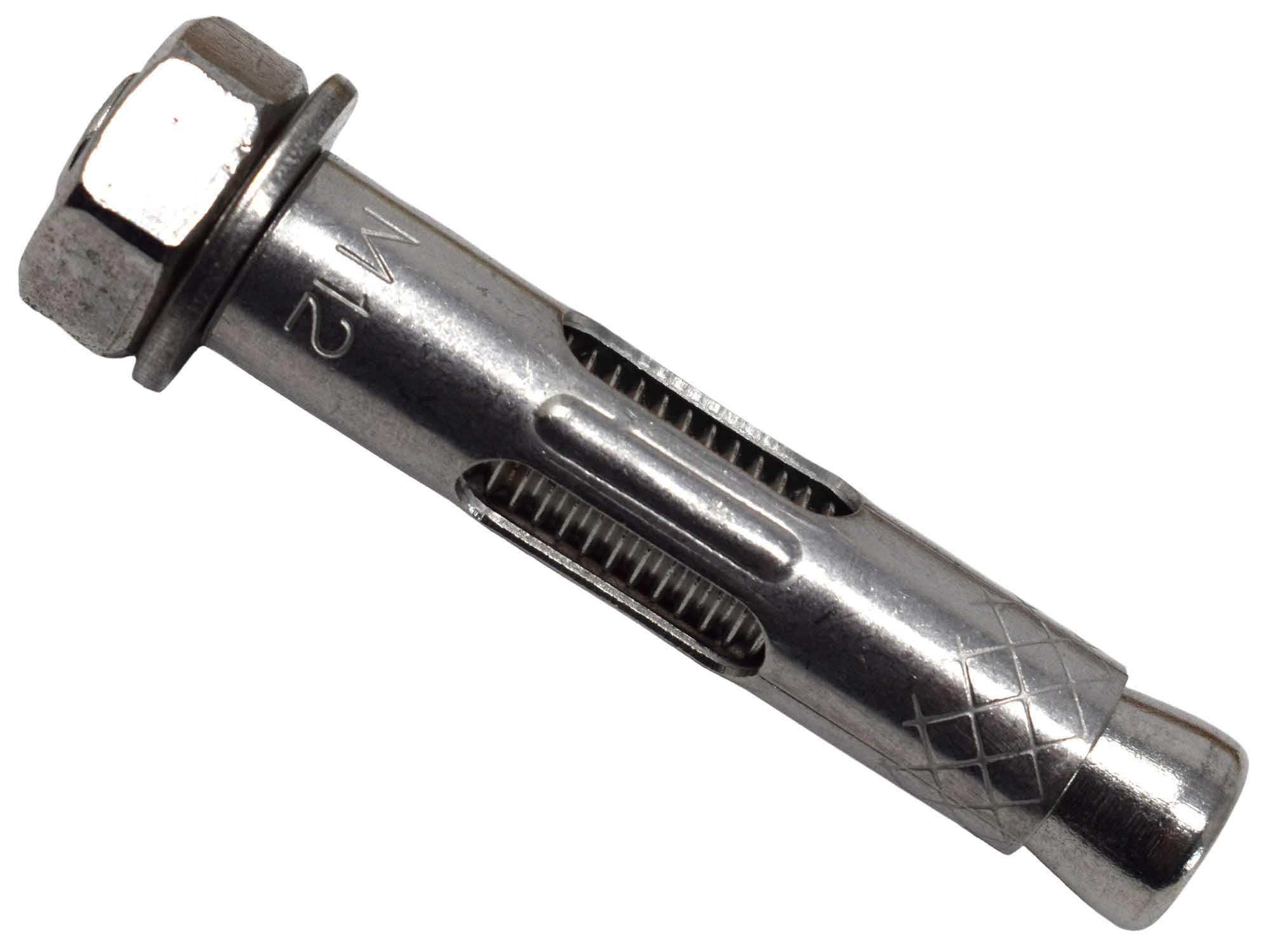 MASONMATE Stainless Steel Hex Nut Sleeve Anchor M12 x 60mm Pack of 25