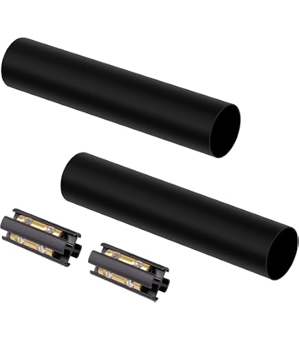Underground Wire Splice Kit With Copper Connectors & Heat Shrink Tubing – Direct Burial Cable Kit 60A 250V, Compatible With 14/3 To 8/3 Gauge (2 Sets)