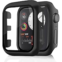 Pocoukate 2 Pack Apple Watch Case 38mm with Tempered Glass Screen Protector Hard PC Compatible with Apple Watch Series 3…