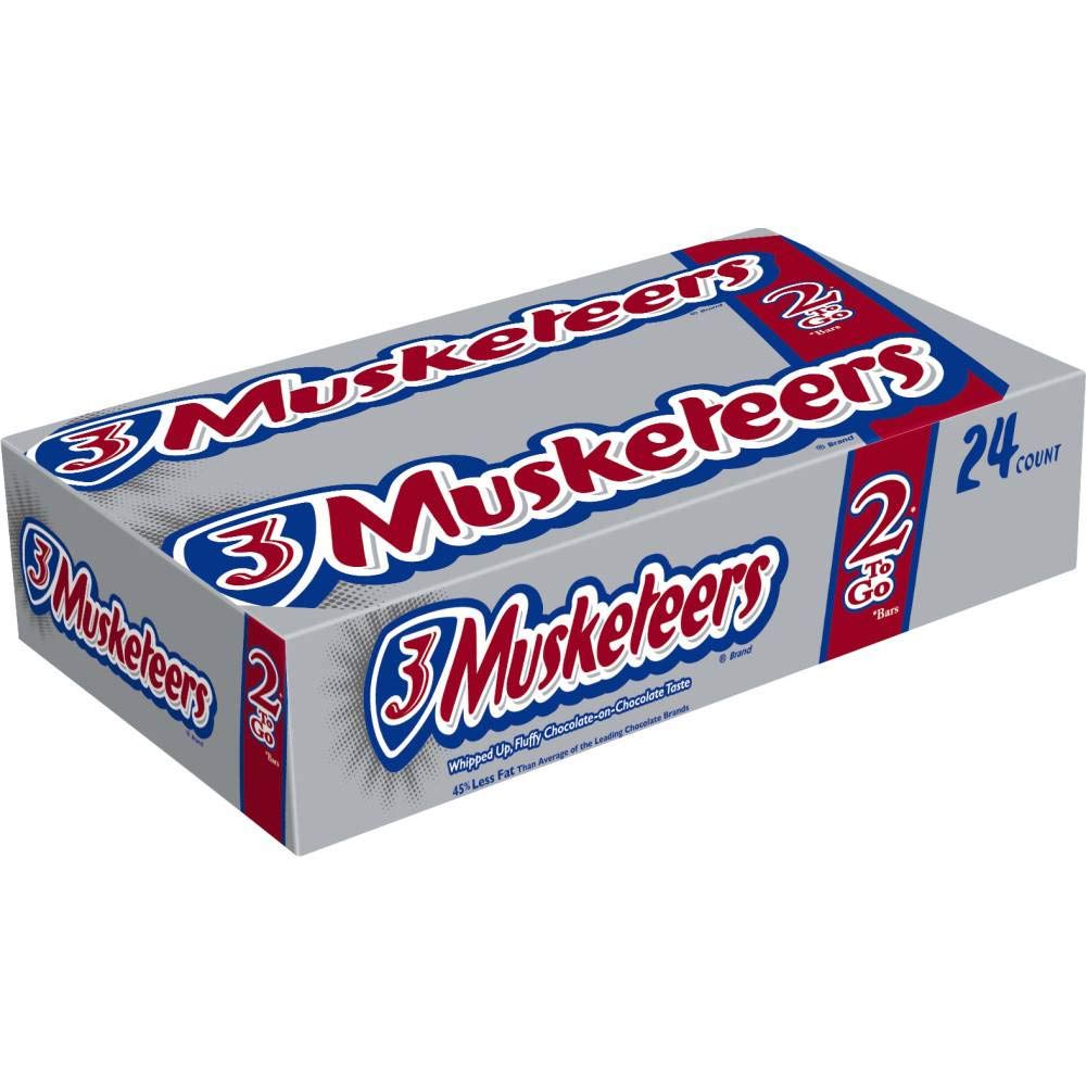 Amazon Com 3 Musketeers King Size Multi Piece Candy Bar 24