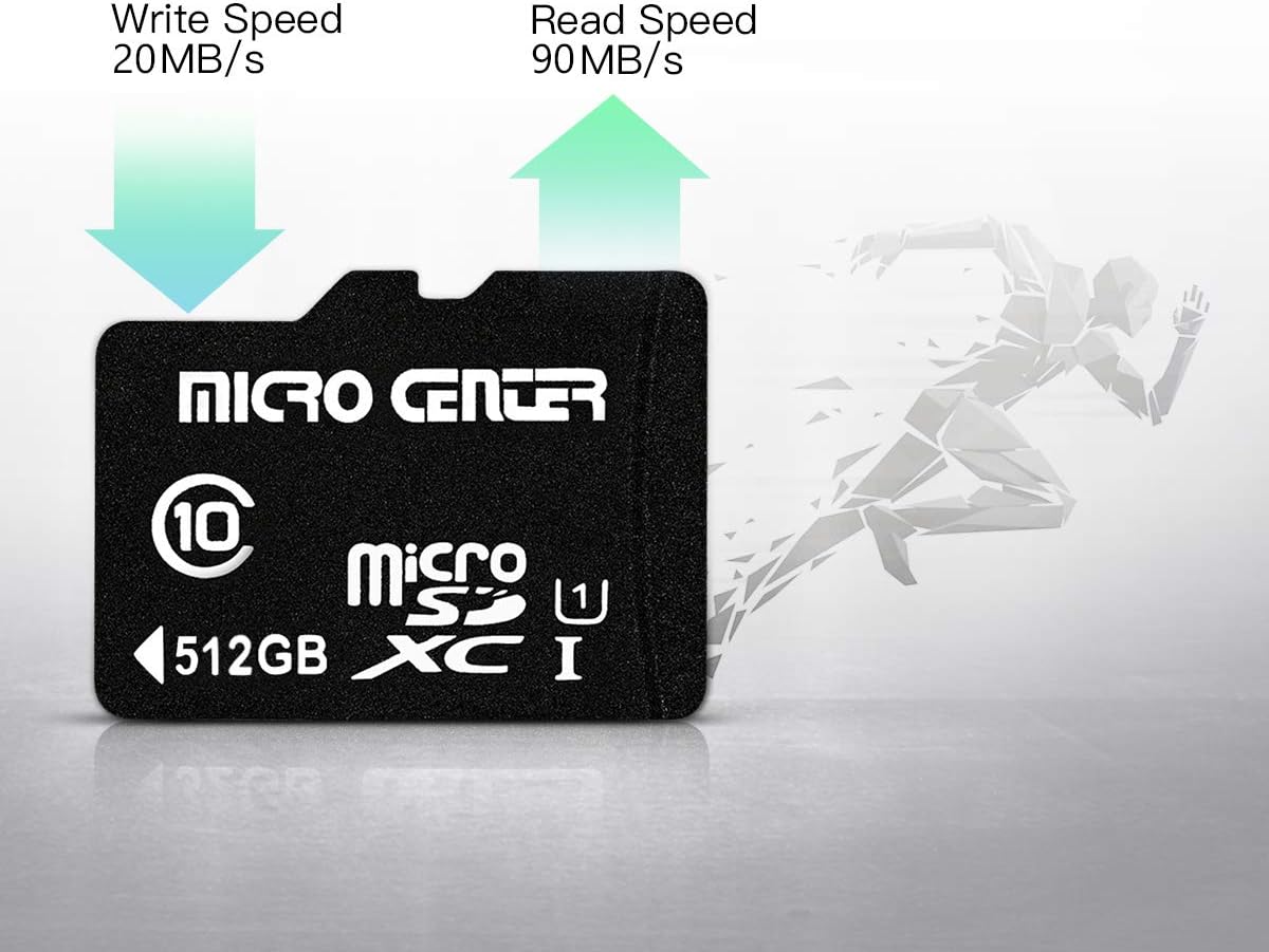 Micro Center 128GB Class 10 Micro SDXC Flash Memory Card with Adapter: Computers & Accessories