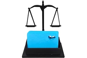 Black Scales of Justice Business Card Holder – Lawyers Business Cards & Paralegals Office Decor | Porte-cartes balance de la 