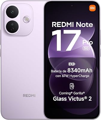 REDMI Note 17 Pro 5G, Smartphone 8+512GB, Morado, batería de 8340mAh