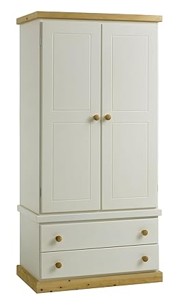 Country Pine Ready Assembled 2 Door 2 Drawer Wardrobe Amazon Co