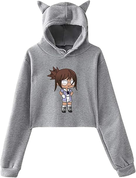 Amazon.com: FKDBLZY Gacha Life 10 Anime Cute Hoodie Sweatshirt with Cat