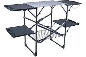 GCI Outdoor Slim-Fold Camp Kitchen Portable Folding Cook Station