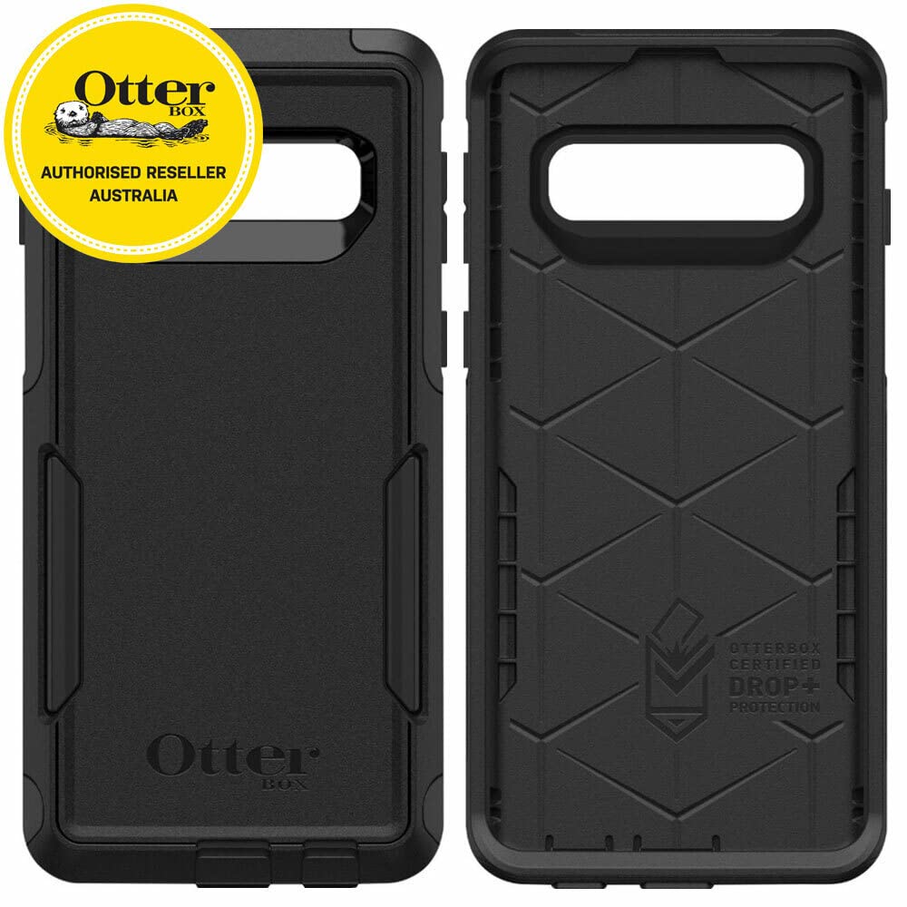 OtterBox Galaxy S10 Commuter Series Case - BLACK, slim & tough, pocket-friendly, with port protection