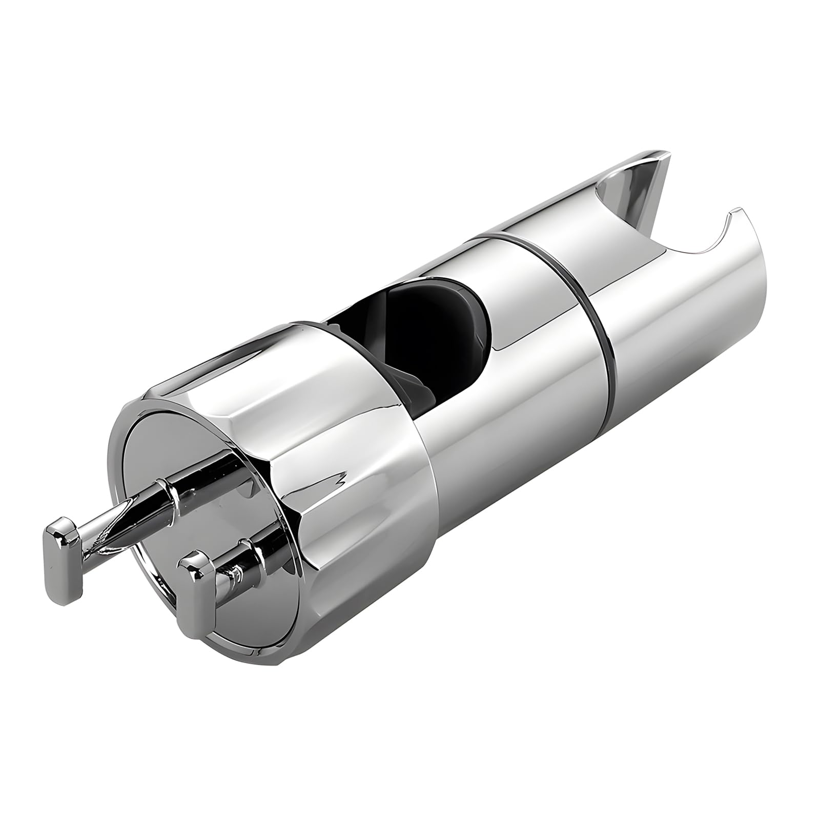 maxtachi Shower Head Holder with 2 Hooks, Universal Shower Head Holder Replacement, Adjustable Shower Holder Bracket for 16-28MM, Shower Head Holders Easy Installation for Shower Head