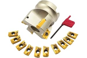 GBJ Face milling Holder 50mm/1.96" 50-22-4T CNC Face Mill Shell Cutter with APMT1604PDER -DP Shank Face Mill Arbor BAP400R 50-22-4T