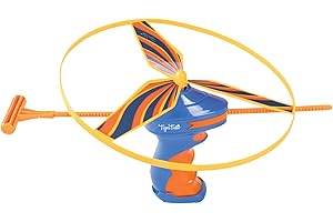 Tiger Tribe Zip Copter, Zip-Pull Action Flying Toy, Flies Up to 65' High, Soaring Propeller, Battery-Free. Outdoor Active Play, Kids Ages 5-10
