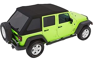 Bestop 54923-17 Black Twill Trektop NX Glide Convertible Soft Top 4-Door