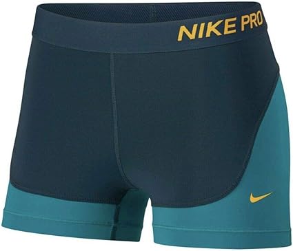 nike pro shorts teal