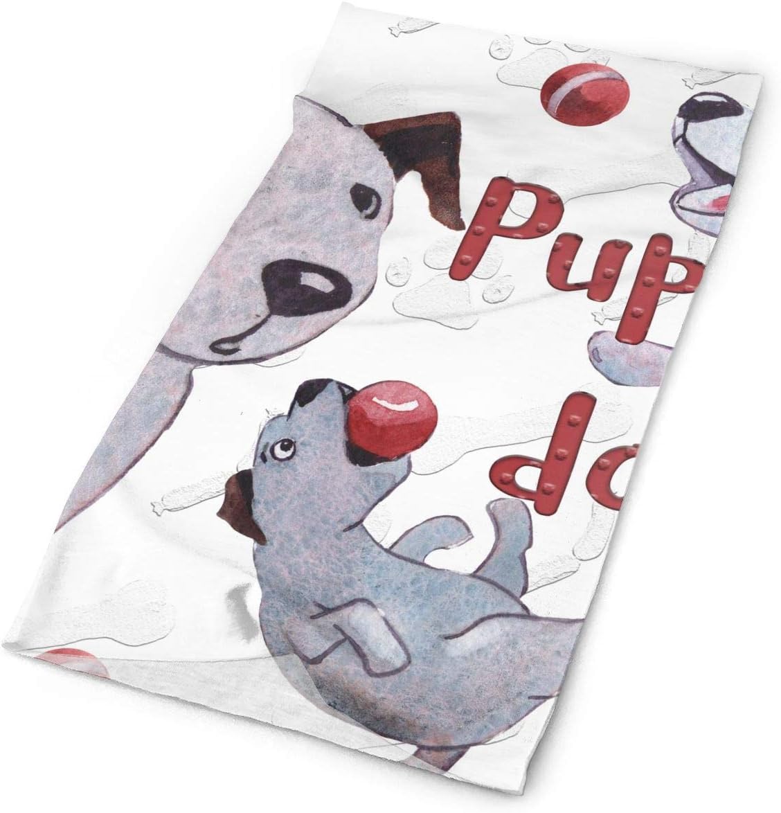 Cartoon Bull Terrier Unisex Fashion Quick-Drying Microfiber Headdress Outdoor Magic Scarf Neck Neck Scarf Hooded Scarf Super Soft Handle