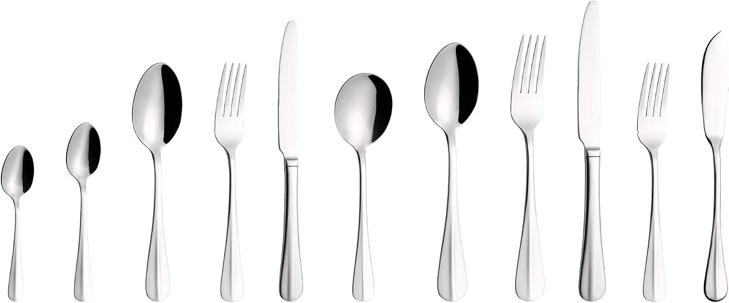 Grunwerg Baguette Teaspoons TESBGT, 18/0 Stainless Steel, Set of 12 - Image 4