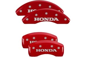 MGP Caliper Covers - Brake Caliper Covers 2018-2023 Honda Accord (20224s) Front and Rear Set - Honda Logo - Red