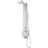 Blue Ocean 48" Stainless Steel SPS822A Shower Panel Tower with Rainfall Shower Head and Spout