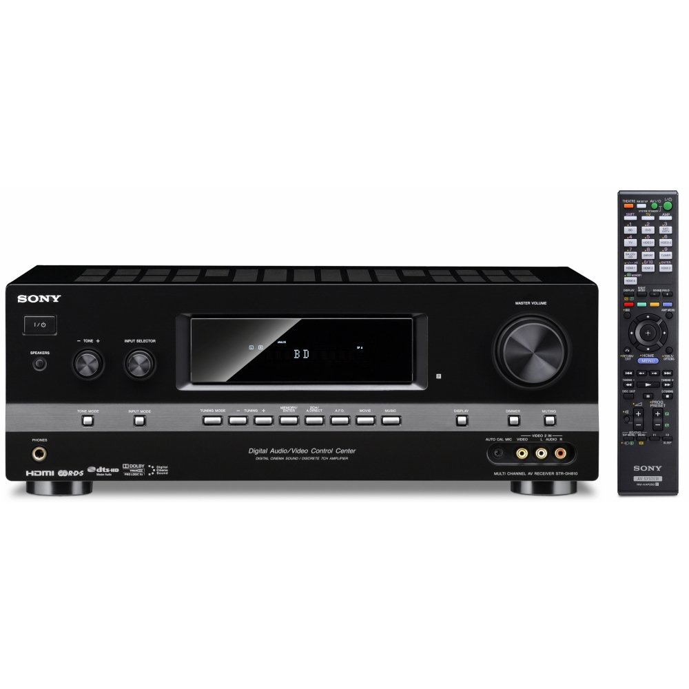 Amazon.com: Sony STR-DH810 7.1-channel A/V Receiver with 7 HD Inputs [3D  Compatible] (Discontinued by Manufacturer): Home Audio & Theater