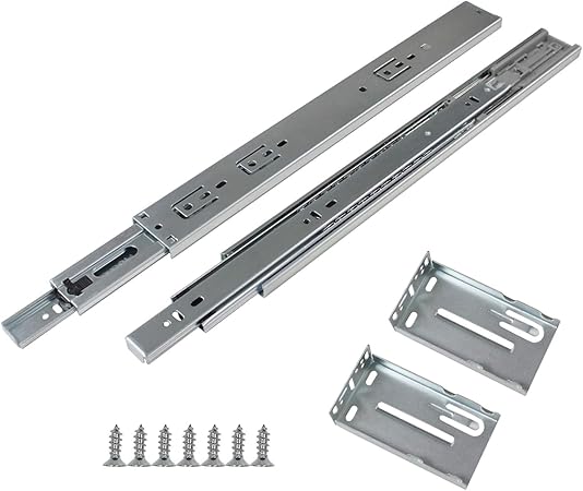Gobrico Rear Side Mounting Drawer Slides With Brackets Soft