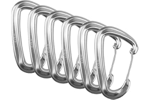 Xtahdge 6 PCS Carabiner 12KN Heavy Duty Carabiner Clip for Hammock Camping Hiking Backpacking