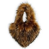Rejolly Heart Shaped Furry Purse for Women Large Soft Shoulder Bag Fluffy Faux Fur Trendy Y2K Girls Handbag