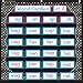 Teacher Created Resources 20742 Chalkboard Border 7-Pocket Chart, 28