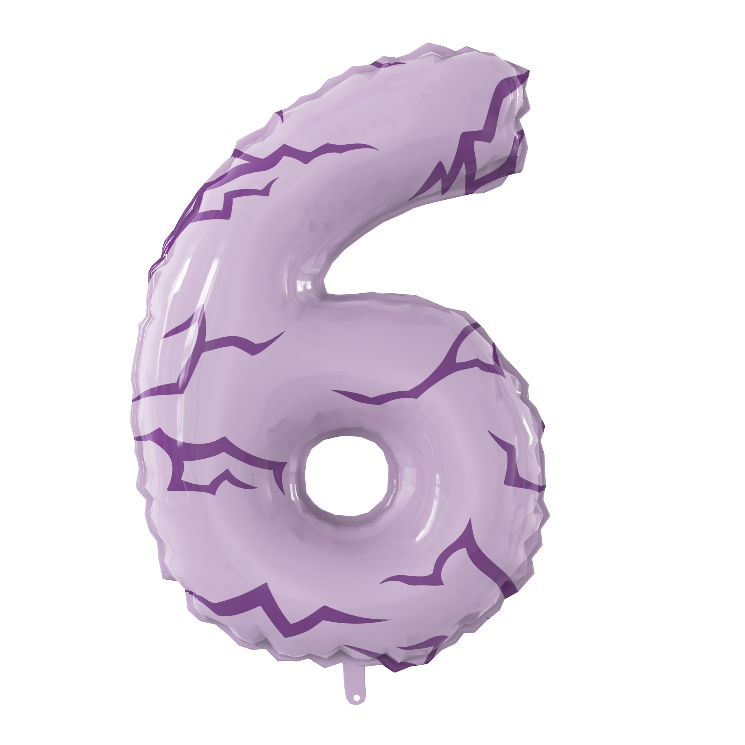 K-pop Tattoo 40 Inch Number 6 Foil Balloon, Anime Themed Big Large Number Balloon for K-pop Anime Themed Boys Girls Birthday Anniversary Party Decorations