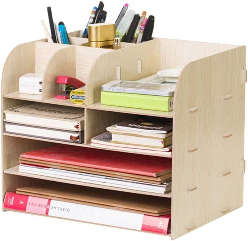 Office Supplies Wooden, Desk File Organiser, Desktop Organiser Desktop