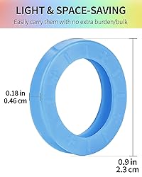 Uniclife 24 Pack Key Caps - 0.9 Inch Round, 8