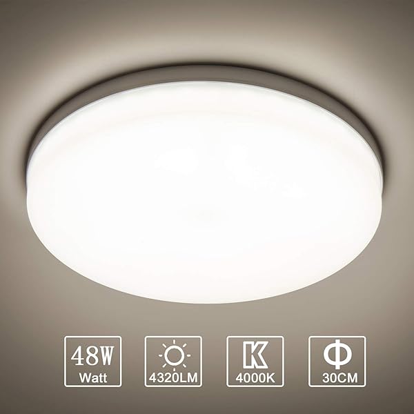 Yafido Led Ceiling Light 48w Modern Ceiling Lamp Easy Installation