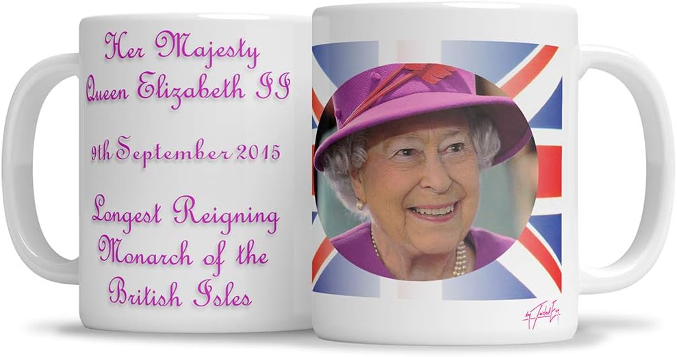 Amazon Com Twisted Envy Queen Of Great Brittan Elizabeth Ii Funny Mugs For Women 15 Oz Kitchen Dining