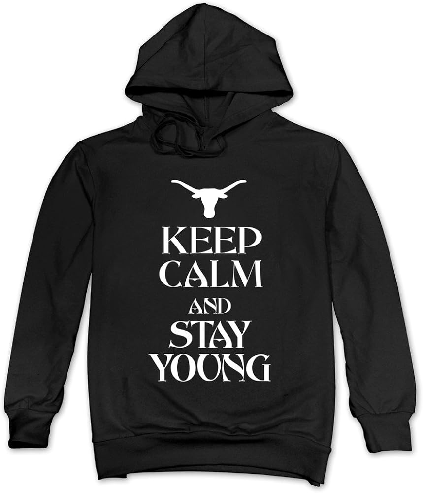 Amazon.com: Men's Texas Longhorn Keep Calm Hoodies Black 100% Cotton (6462369095686): Books