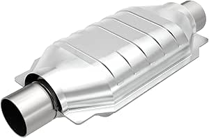Magna Flow 94300 Series Universal Catalytic Converters (High-Flow, Oval) Cat 2 1/2 Inch IN/OUT Cat 2 1/2 Inch IN/OUT (NON CARB COMPLIANT)