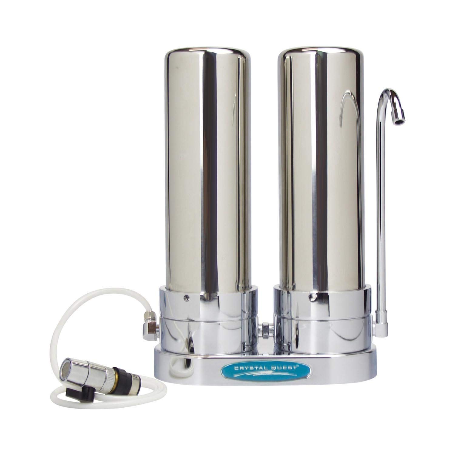 Best Crystal Quest Countertop Double Water Filter