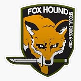 Fox Hound Special Force Group Vinyl Waterproof Sticker Decal Car Laptop Wall Window Bumper Sticker 5"