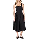 The Drop Womens Balu Feminine Shaped Waist Midi Dress
