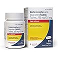 Glenmark Therapeutics Dual Action Acetaminophen 250mg and Ibuprofen 125mg Caplets, Up to 8h of Pain Relief for Minor Aches and Pain, Headaches, Toothache, Backache, Minor Arthritis Pain, 216 Count