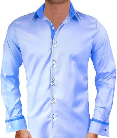 light blue french cuff dress shirt