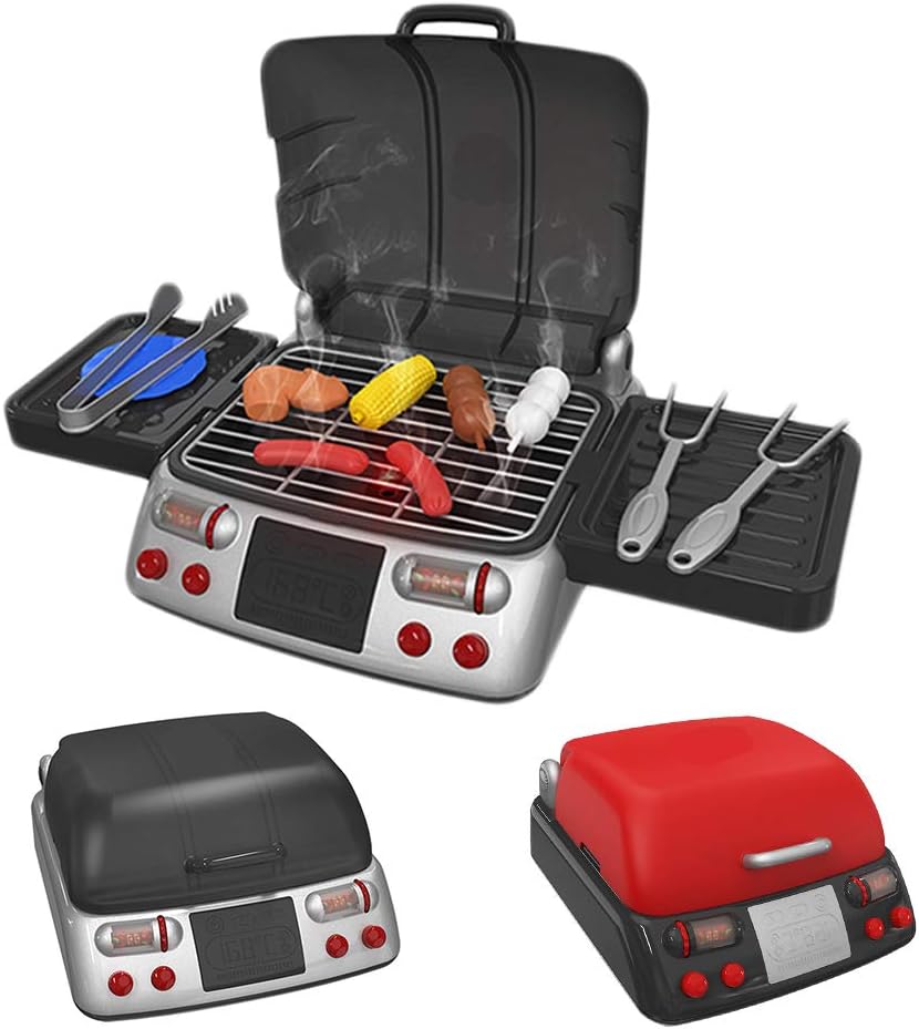 Childrens Cooking Game, Electric Barbecue Pretend Play Toy Set for Kids, Simulation Barbecue Toy, Simulated Grill Toy, Pretend Play Toy, Role Play Toys, Imitation Game, Educational Toys, Kids Gift