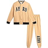 AEROPOSTALE Active Boys Joggers Set - 2 Piece Fleece Bomber Jacket and Boys Sweatpants Kids Youth Activewear Set (8-16)
