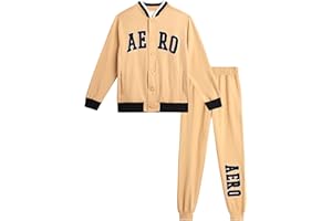 AEROPOSTALE Active Boys Joggers Set - 2 Piece Fleece Bomber Jacket and Boys Sweatpants Kids Youth Activewear Set (8-16)