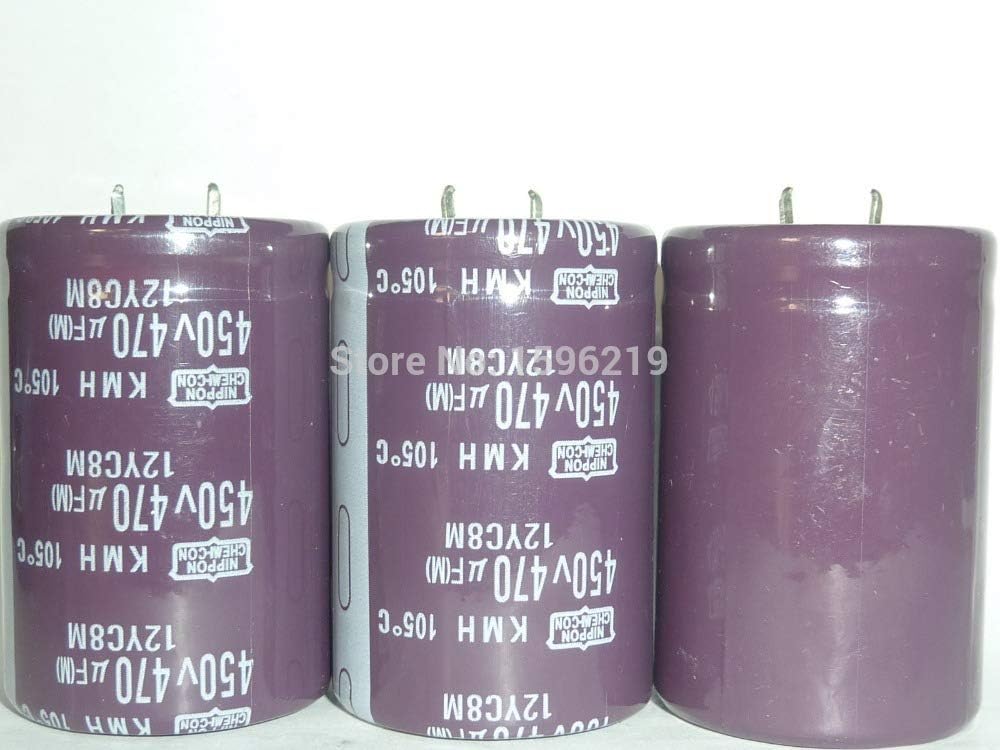 Mustwell 1pcs 470uF 450V Nippon KMH Series 35x50mm 450V470uF Aluminum Electrolytic Capacitor