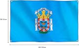 Runesol Melilla Flag 91x152cm 4 Brass Eyelets Premium Weatherproof view 2