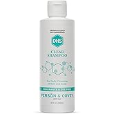 DHS Clear Shampoo - Women’s and Men’s Shampoo for Sensitive Skin/Unscented, Cleans Hair and Treats Dry Scalp/Irritant-free, Paraben-free, Fragrance-free, and Dye-free / 8oz