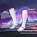 Compression Socks (1 Pair) for Men &Women, Medical Grade,Leg Support and Relief Calf Pain,Prevent Swelling, Best For Athletic Sports, Nurses ,Traffic police& Maternity Pregnancy. (L/XL, white)
