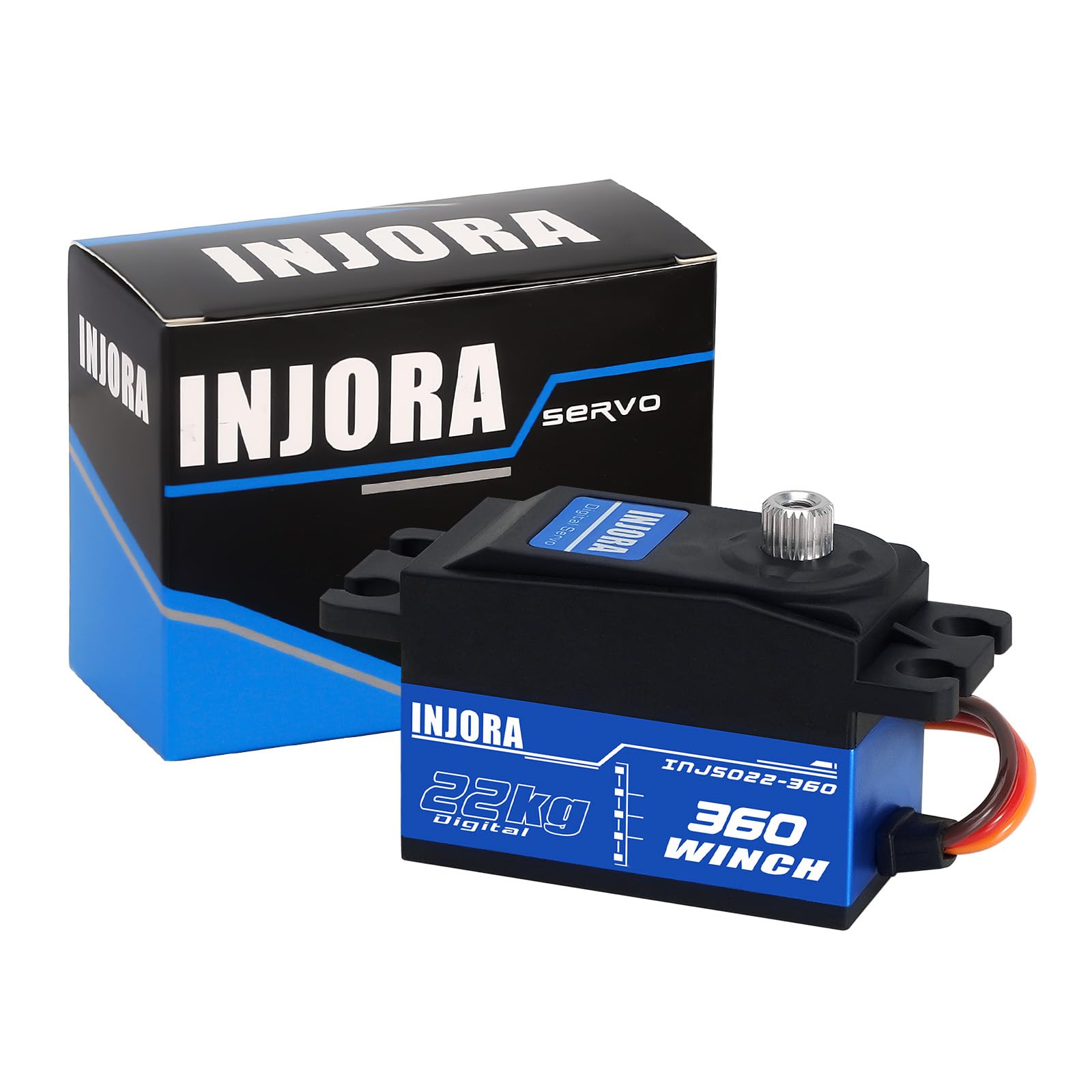 INJORA INJS022-360 22KG 360° Digital Servo Winch For 1/10 RC Crawler