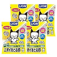Lion Odor-Absorbing Cat Litter, 1.5 Gallons (5.5 L) x 4 Bags, Sold by Case