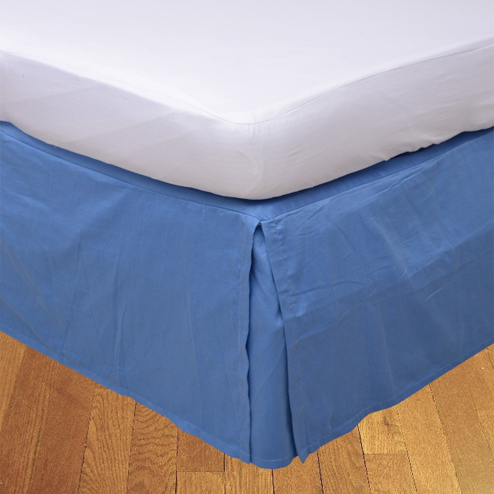 Buy BudgetLinen (1 Box Pleated Bed Skirt Only, Mocha, Queen XL, Drop