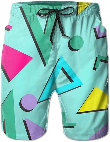 80s style swim trunks