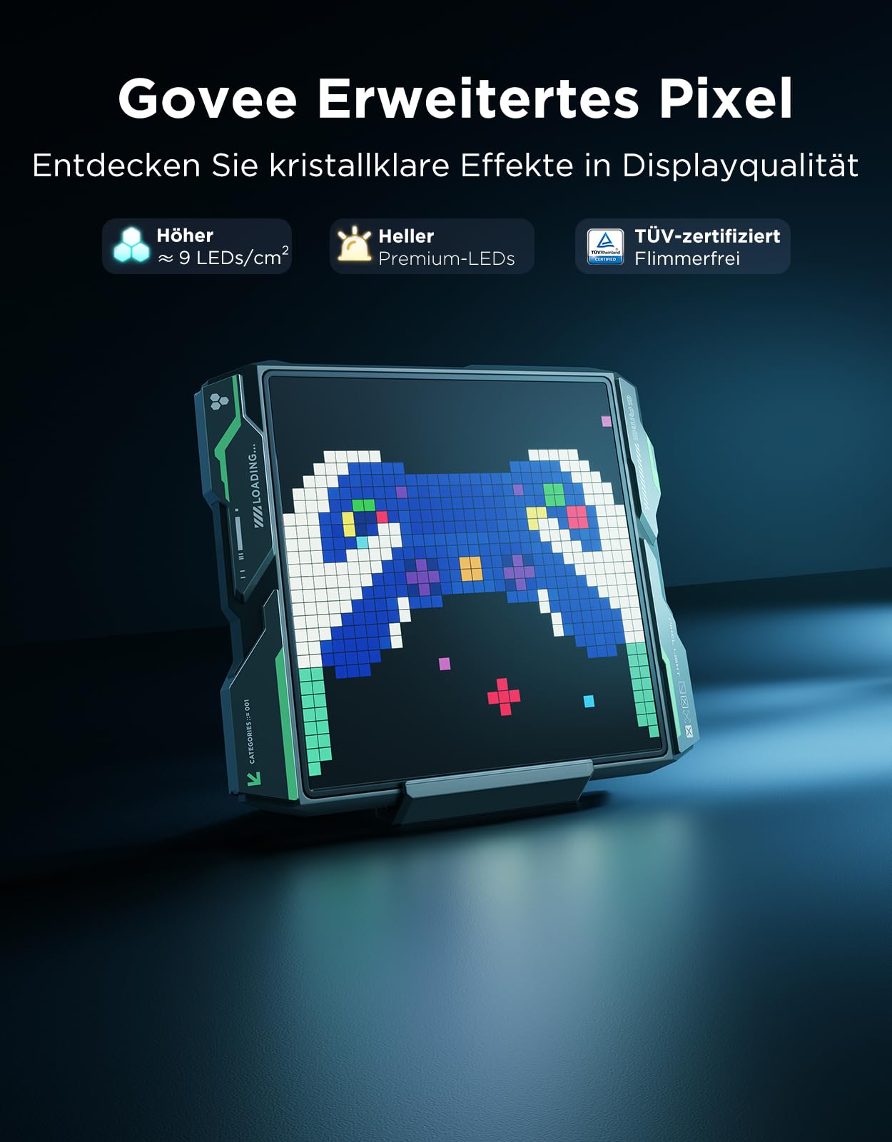 Govee Pixel Licht Gaming Quadrat, 32x32 RGB Pixel Art LED Panel 2