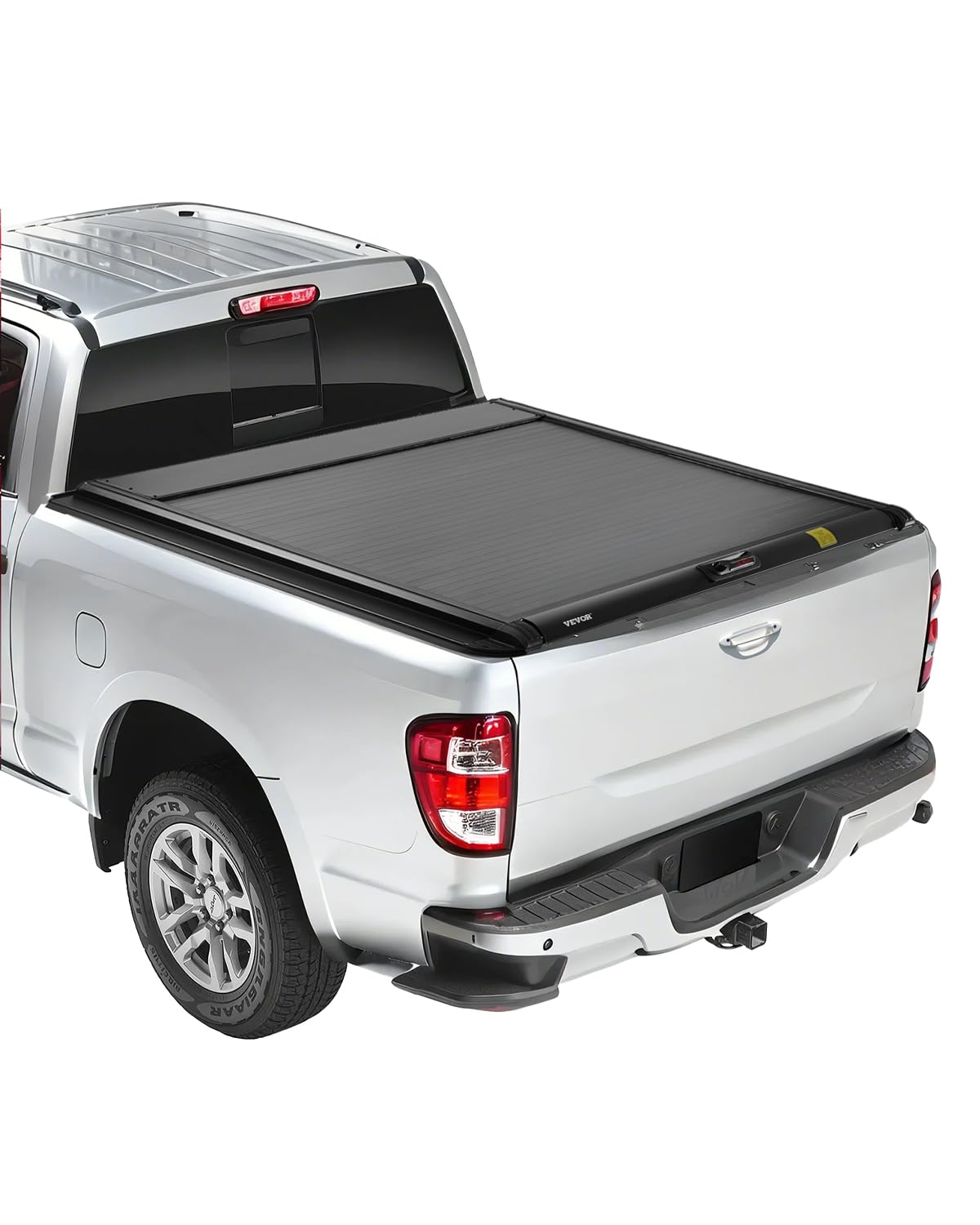Photo 1 of ***UNKNOWN DAMAGED/ MISSING PIECES*** VEVOR Retractable Tonneau Cover, 5.0 ft Retractable Tonneau Cover with Built-in Drainage Pipe for 2021-2024 Toyota Tacoma Crew Cab w/Deck Rail System, Equipped with Double-Lock & T-Slot
